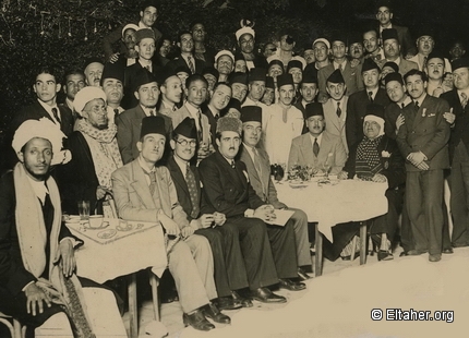 1938 - Moroccan and Arab delegation visiting injured Nahhas Pasha 2
